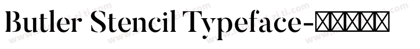 Butler Stencil Typeface字体转换
